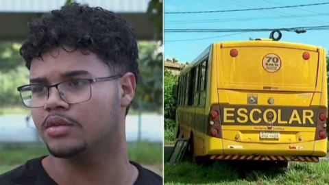 Motorista passa mal estudante assume direção de ônibus e salva colegas