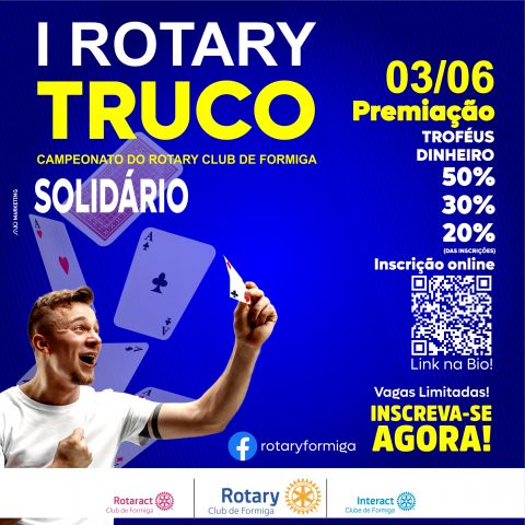 Inscrições Abertas Para O Rotary Truco Solidário