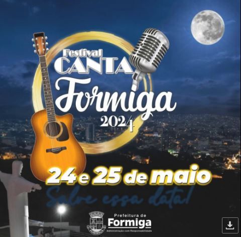 Festival Canta Formiga Est Com Inscri Es Abertas